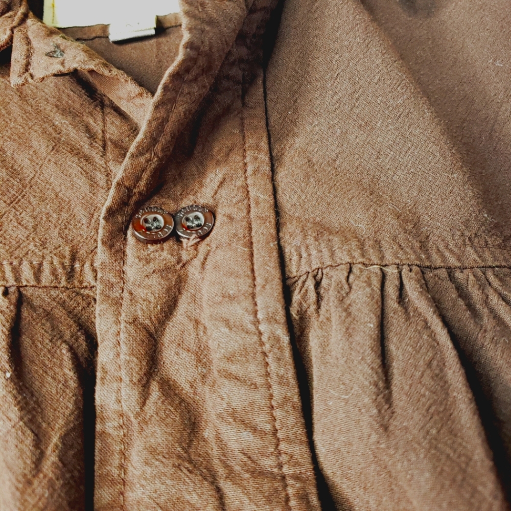 Scully Western Rangewear Double Placket Buttondown Gathered Yokes Gorp Outdoor M - Picture 13 of 13